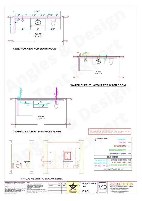 12x24 Tent Electrical Layout